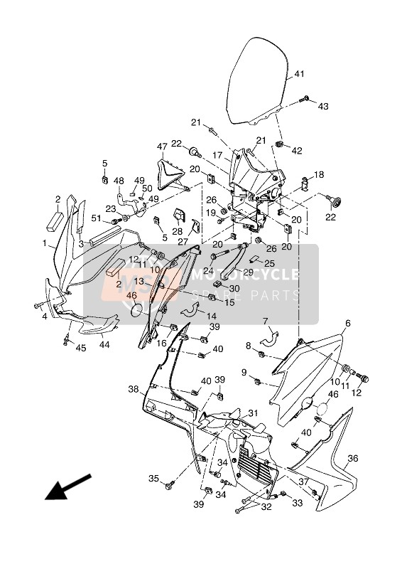 Yamaha X-MAX 400 ABS 2017 Windshield for a 2017 Yamaha X-MAX 400 ABS